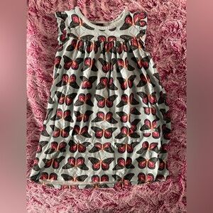 Size 6 butterfly dress with small pocket on front by Tea